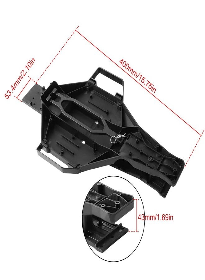 GLOBACT طقم تحويل هيكل GLOBACT لسيارة Traxxas Slash 2WD ذات مركز الثقل المنخفض، إطار نايلون LCG، قطع غيار ترقية لسيارة Traxxas Slash 2WD F150 Drag Slash 1/10 RC، بديل للرقم 5830 - Image 2